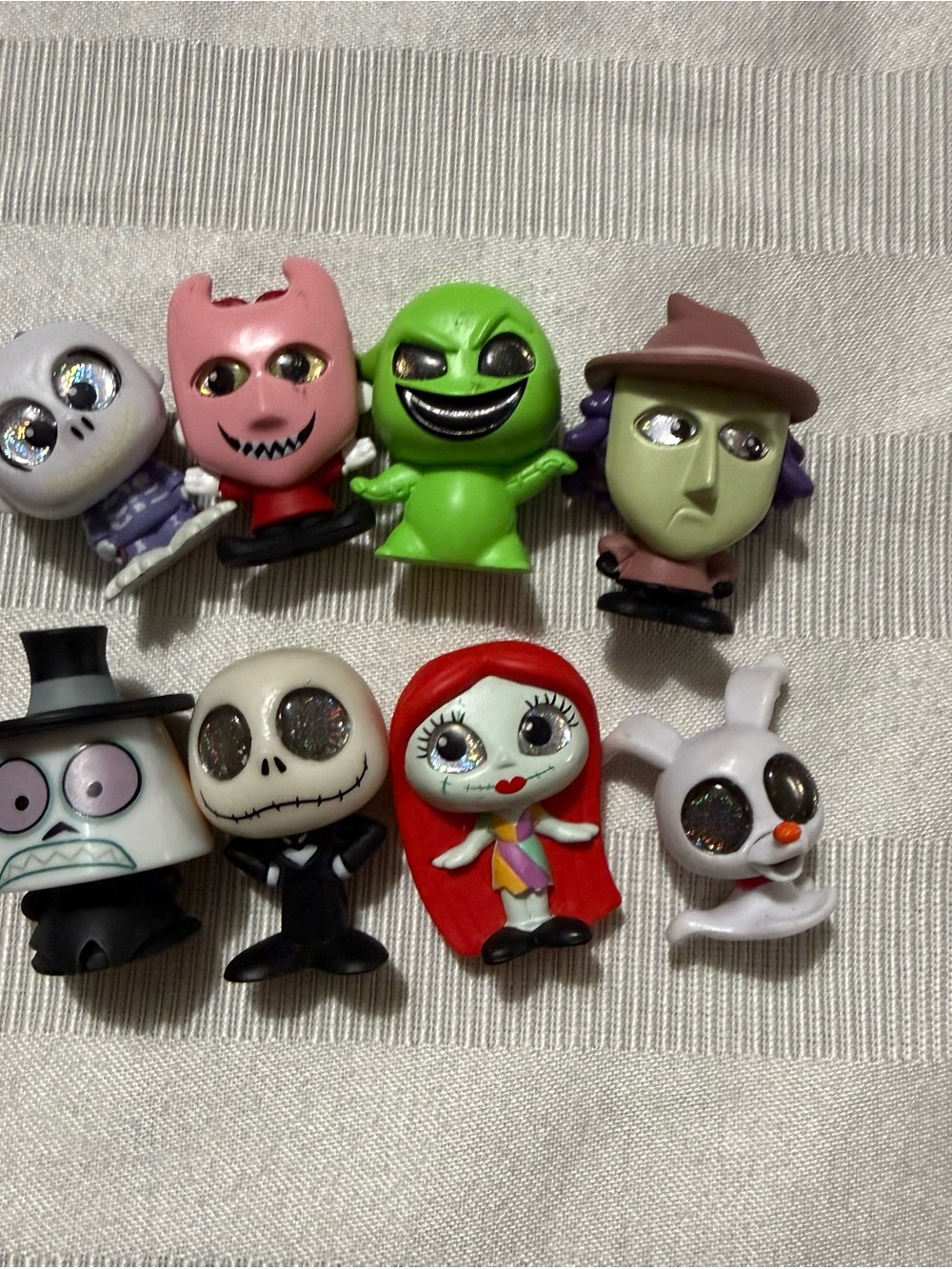 Disney Doorables Lot of 8 Nightmare Before Christmas Jack Sally Lock Set Mayor